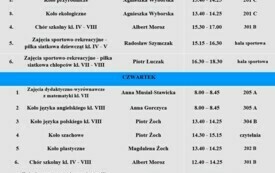 Galeria aktualności Zapraszamy na zajęcia pozalekcyjne 76 1