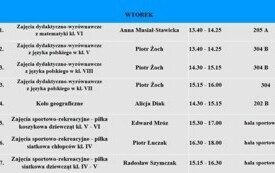 Galeria aktualności Zapraszamy na zajęcia pozalekcyjne 76 2