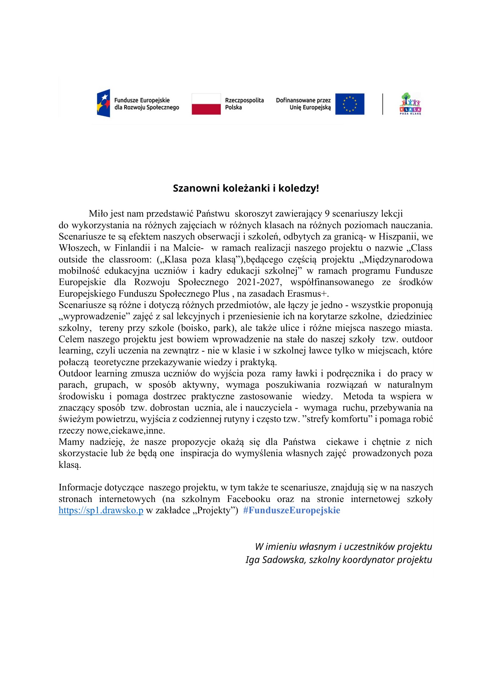 scneariusze zajęć