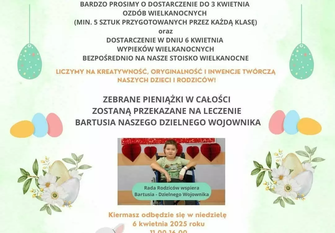 Zdjęcie do Zaproszenie na kiermasz wielkanocny