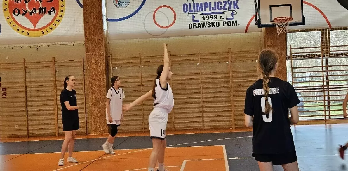 Zdjęcie do SZKOLNE IGRZYSKA W KOSZYK&Oacute;WCE DZIEWCZĄT I CHŁOPC&Oacute;W